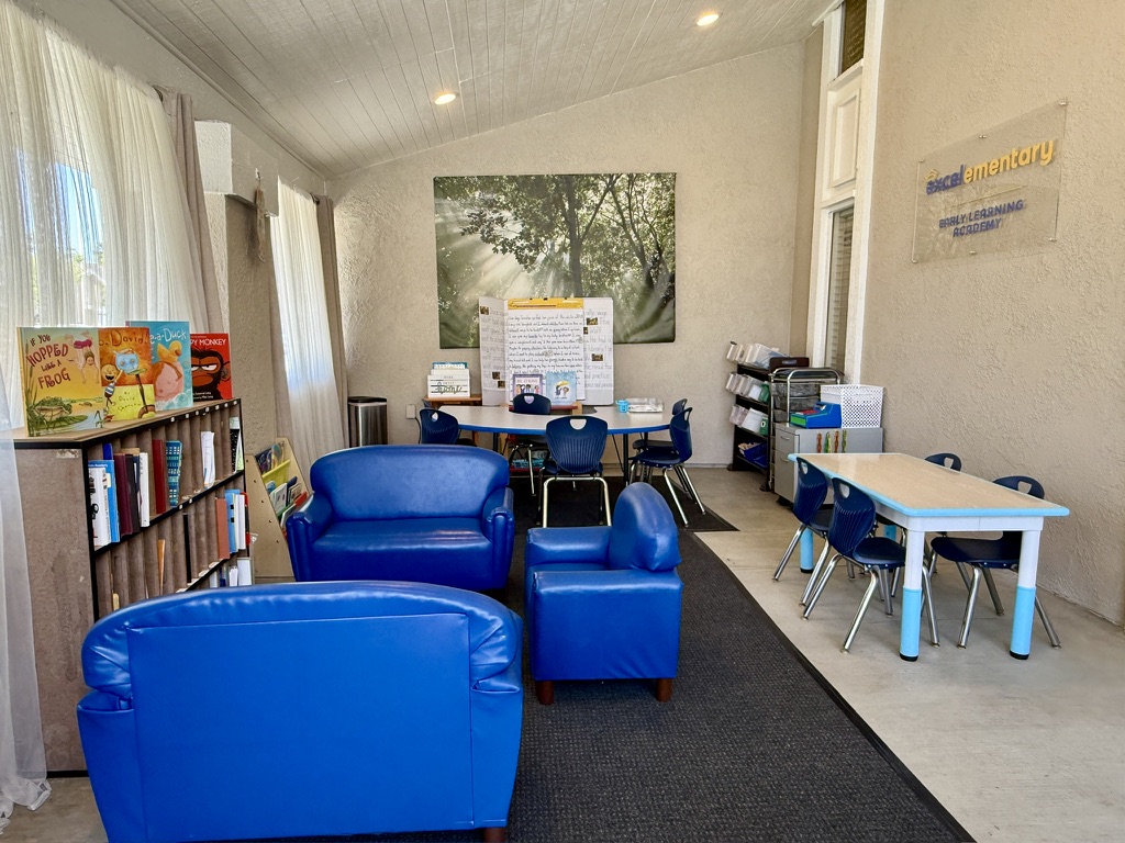 The reading corner at Excelementary